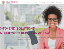 Tablet Screenshot of clouddesigners.com